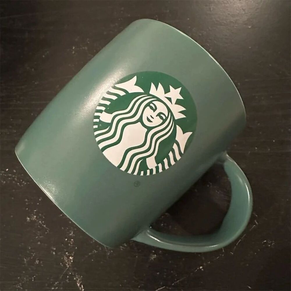 Starbucks 2024 Green Ceramic Coffee Mug 11 oz Mermaid Siren Logo